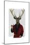 Deer in Smoking Jacket-Fab Funky-Mounted Poster