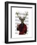 Deer in Smoking Jacket-Fab Funky-Framed Art Print