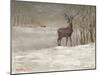 Deer in Snow-Mary Miller Veazie-Mounted Giclee Print