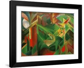 Deer in the Convent Garden-Franz Marc-Framed Giclee Print