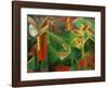 Deer in the Convent Garden-Franz Marc-Framed Giclee Print