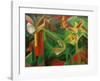 Deer in the Convent Garden-Franz Marc-Framed Giclee Print