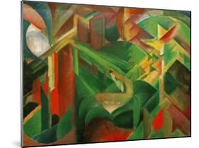 Deer in the Convent Garden-Franz Marc-Mounted Giclee Print