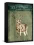 Deer In The Field-OnRei-Framed Stretched Canvas