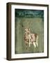 Deer In The Field-OnRei-Framed Art Print