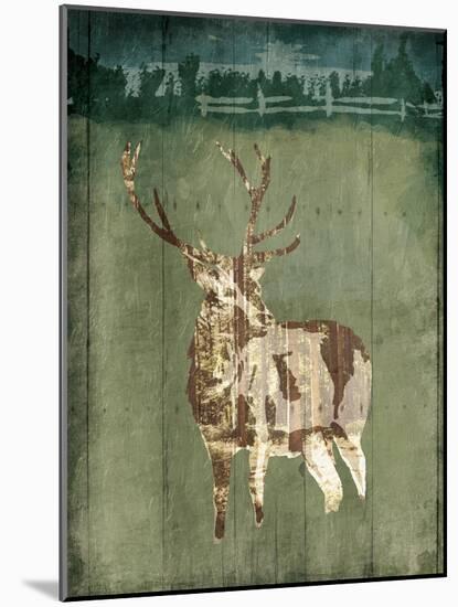 Deer In The Field-OnRei-Mounted Art Print