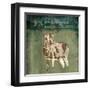 Deer In The Field-OnRei-Framed Art Print