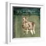 Deer In The Field-OnRei-Framed Art Print