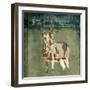 Deer In The Field-OnRei-Framed Art Print