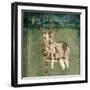 Deer In The Field-OnRei-Framed Art Print