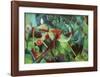 Deer in the Flower Garden-Franz Marc-Framed Giclee Print