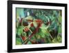 Deer in the Flower Garden-Franz Marc-Framed Giclee Print