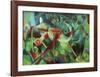 Deer in the Flower Garden-Franz Marc-Framed Giclee Print