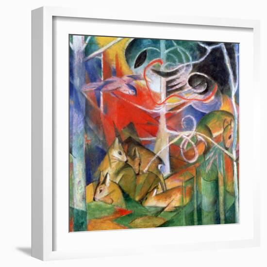 'Deer in the Forest I', 1911. Artist: Marc Franz-Marc Franz-Framed Giclee Print