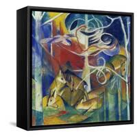 Deer in the Forest I, 1913-Franz Marc-Framed Stretched Canvas