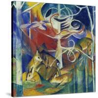 Deer in the Forest I, 1913-Franz Marc-Stretched Canvas