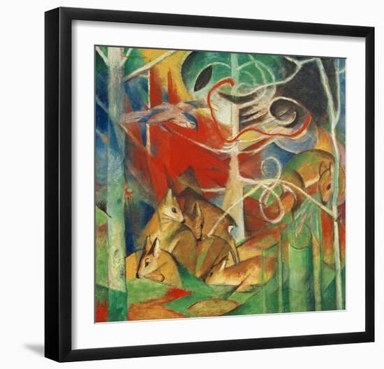 Deer in the Forest I-Franz Marc-Framed Giclee Print