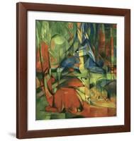 Deer in the forest II 1914-Franz Marc-Framed Giclee Print