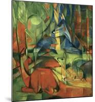 Deer in the forest II 1914-Franz Marc-Mounted Giclee Print