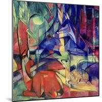 Deer in the Forest II, 1914-Franz Marc-Mounted Giclee Print