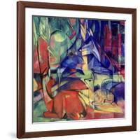 Deer in the Forest II, 1914-Franz Marc-Framed Giclee Print