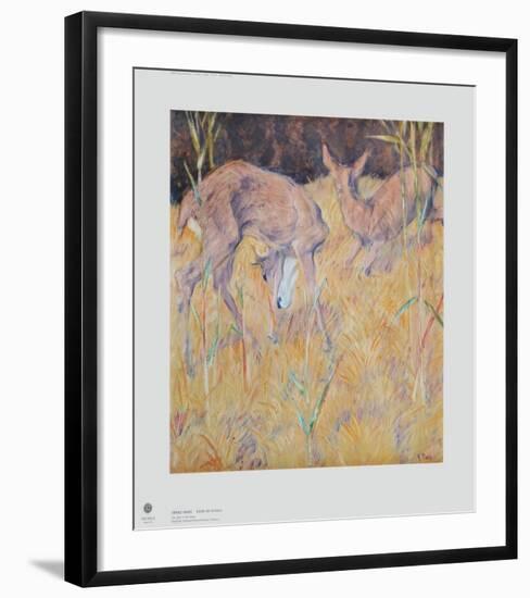 Deer in the Reed-Franz Marc-Framed Collectable Print