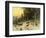 Deer in Winter Wooded Landscape-Arthur Julius Thiele-Framed Giclee Print