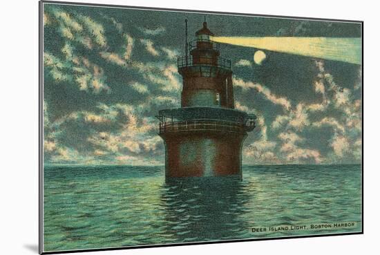 Deer Island Lighthouse, Boston, Mass.-null-Mounted Art Print