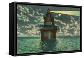 Deer Island Lighthouse, Boston, Mass.-null-Framed Stretched Canvas