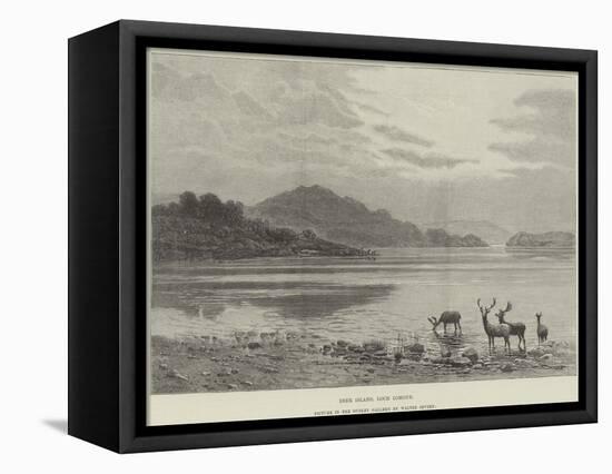 Deer Island, Loch Lomond, Picture in the Dudley Gallery-Walter Severn-Framed Stretched Canvas