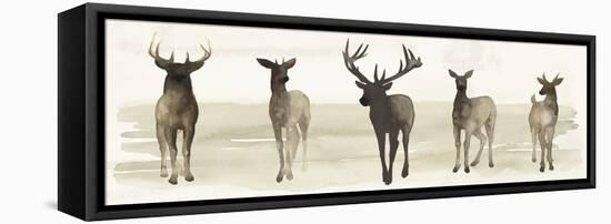 Deer Line II-Grace Popp-Framed Stretched Canvas