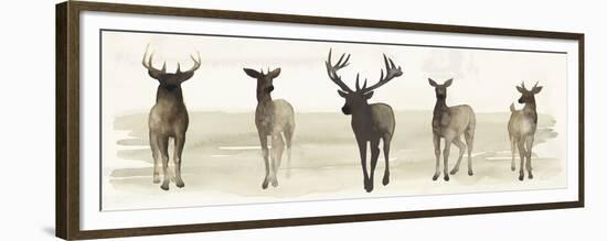 Deer Line II-Grace Popp-Framed Premium Giclee Print