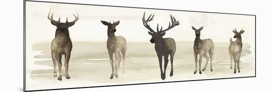 Deer Line II-Grace Popp-Mounted Art Print