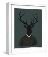 Deer Man-Clara Wells-Framed Art Print