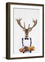 Deer Man-Tai Prints-Framed Art Print