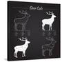 Deer Meat Cut Scheme-ONiONAstudio-Stretched Canvas