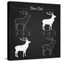 Deer Meat Cut Scheme-ONiONAstudio-Stretched Canvas