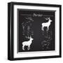 Deer Meat Cut Scheme-ONiONAstudio-Framed Art Print