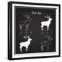 Deer Meat Cut Scheme-ONiONAstudio-Framed Premium Giclee Print