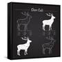 Deer Meat Cut Scheme-ONiONAstudio-Framed Stretched Canvas