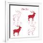 Deer Meat Cut Scheme-ONiONAstudio-Framed Art Print