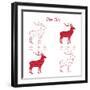 Deer Meat Cut Scheme-ONiONAstudio-Framed Art Print