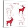 Deer Meat Cut Scheme-ONiONAstudio-Stretched Canvas