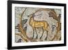 Deer mosaic, New House Of Hunt, Bulla Regia Archaeological Site, Tunisia-Nico Tondini-Framed Photographic Print