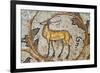 Deer mosaic, New House Of Hunt, Bulla Regia Archaeological Site, Tunisia-Nico Tondini-Framed Photographic Print