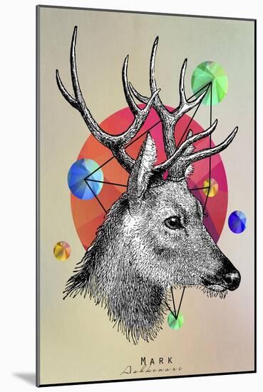 Deer New-Mark Ashkenazi-Mounted Giclee Print