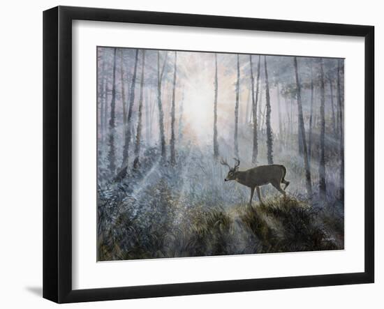 Deer Path IV-B. Lynnsy-Framed Art Print