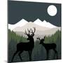 Deer Path Moon-Color Bakery-Mounted Giclee Print