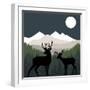 Deer Path Moon-null-Framed Giclee Print