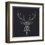 Deer Polygon-Lisa Kroll-Framed Art Print